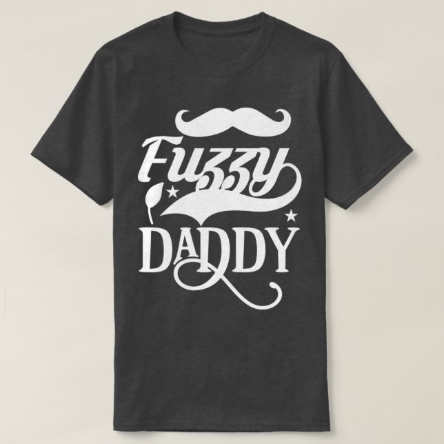 Funny Beard Gifts Fuzzy Pappa 3 T Shirt (Design framsida)