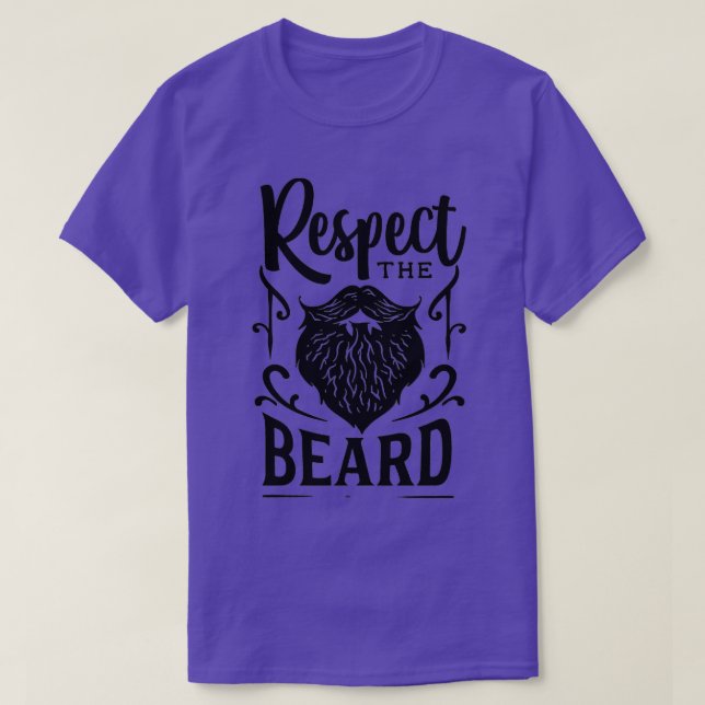 Funny Beard Hipster Manar Lettering Typografi 14 T Shirt (Design framsida)