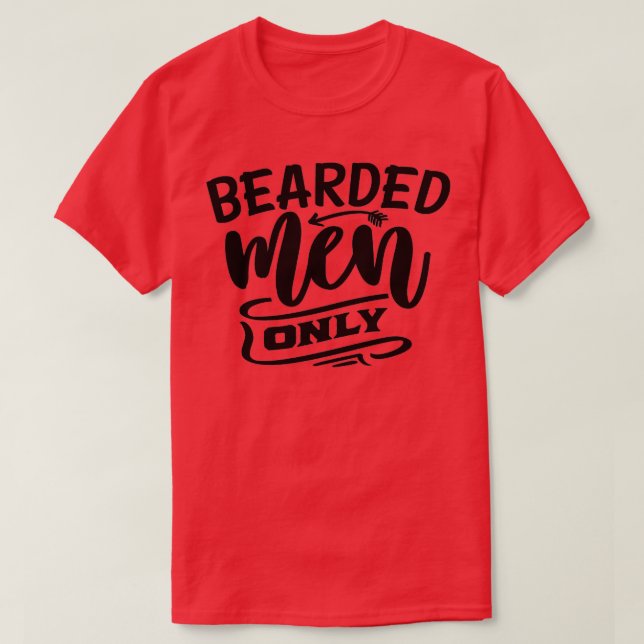 Funny Beard Hipster Manar Lettering Typografi 17 T Shirt (Design framsida)