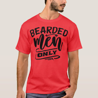 Funny Beard Hipster Manar Lettering Typografi 17 T Shirt