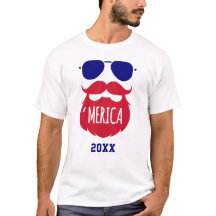 Funny Beard 'Merica Patriotic