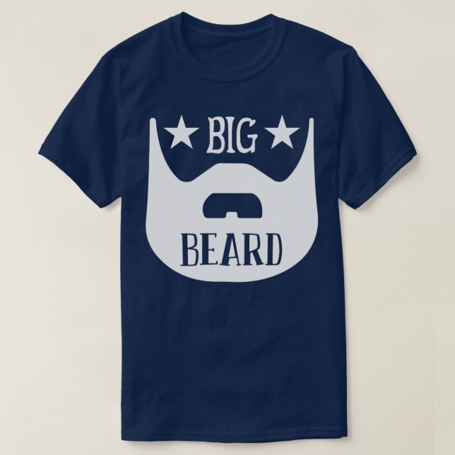 Funny Beard presenterar Big Beard Classic TShirt T Shirt (Design framsida)
