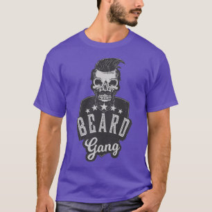 Funny Beard Retro Fight Hair Mustache Beard Gang T Shirt