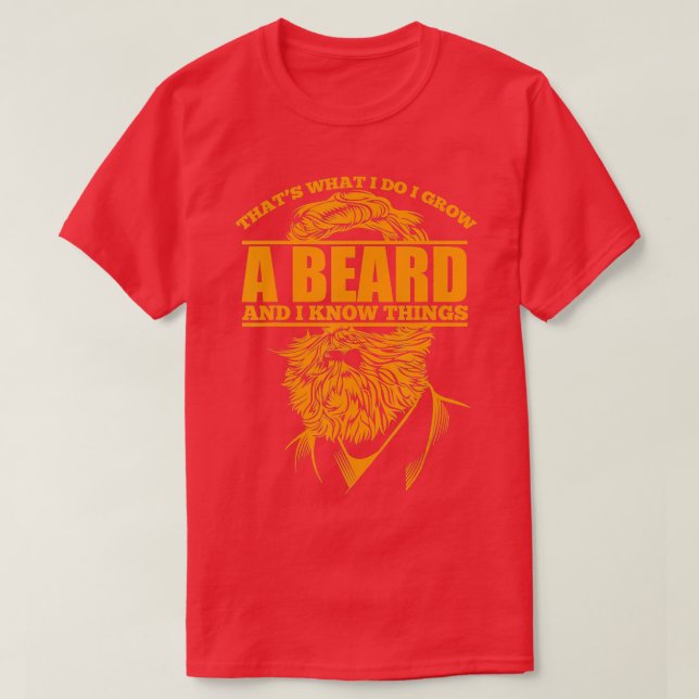 Funny Beard Say T Shirt (Design framsida)