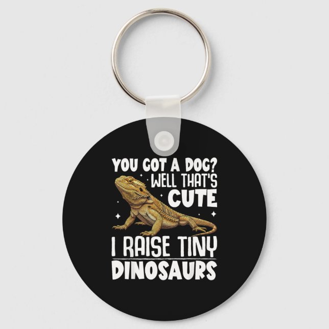 Funny Bearded Dragon Shirt For Men Women Lizard Lo Nyckelring (Framsida)