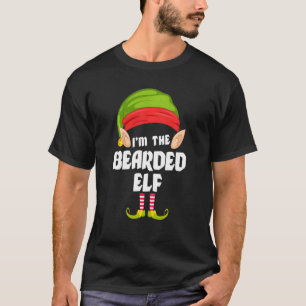 Funny Bearded Elf Matching Family Group Pj Christm T Shirt