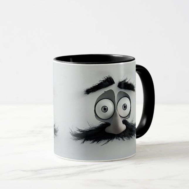 Funny Bearded Man Mugg (Framsida höger)