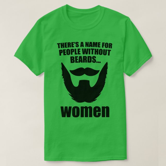 Funny Beards-citattecken T Shirt (Design framsida)