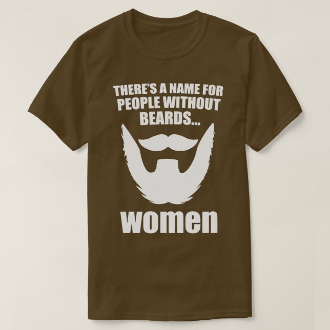 Funny Beards Quote T Shirt (Design framsida)