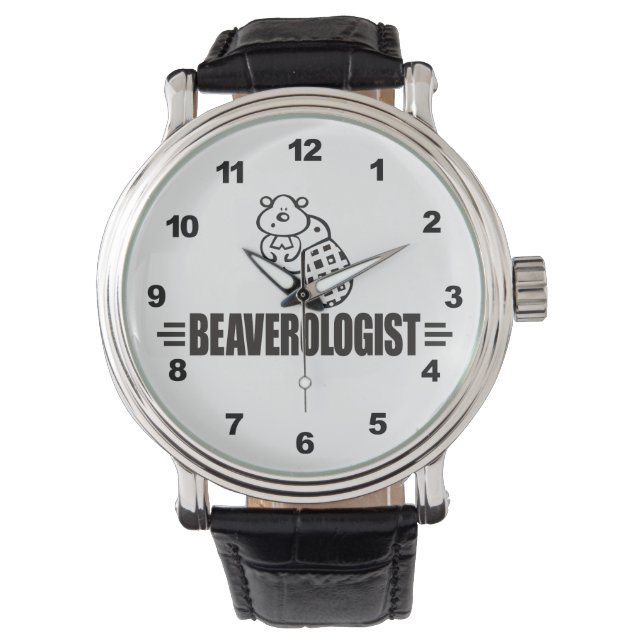 Funny Beaver Armbandsur (Framsida)