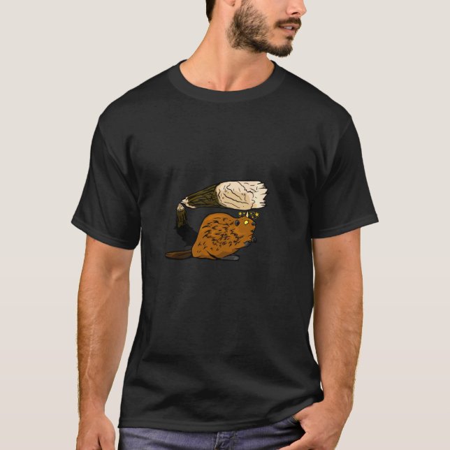 Funny Beaver Costume T Shirt (Framsida)