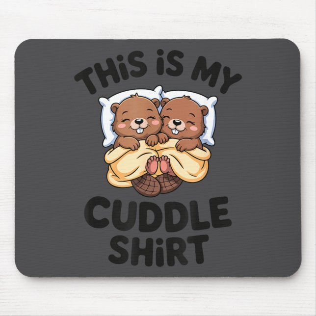 Funny Beaver Couple This Is My Cuddle  Musmatta (Framsidan)