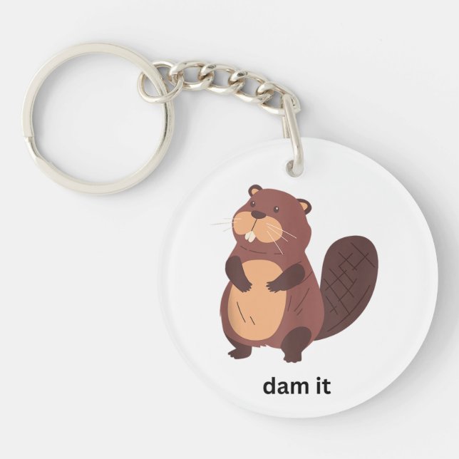 Funny Beaver Dam it Beavers Humor Cute Animal Grap (Framsidan)