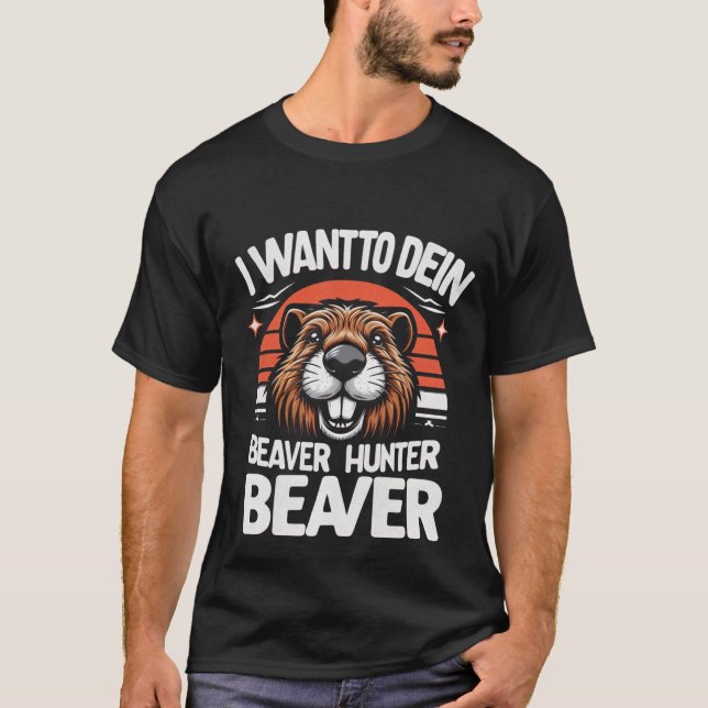 Funny Beaver Joke Rodents Animal Beaver Älskare T Shirt (Framsida)