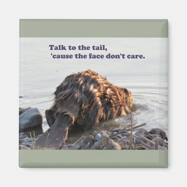 Funny Beaver Magnet (Framsidan)