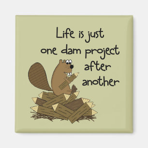 Funny Beaver på Work Magnet