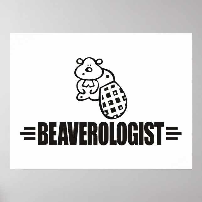Funny Beaver Poster (Framsidan)