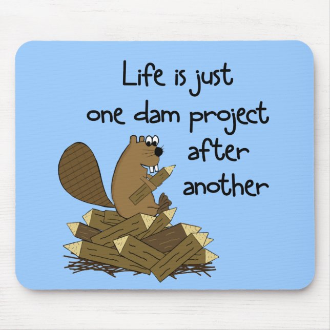 FUNNY BEAVER PROJECT MOUSE PAD MUSMATTA (Framsidan)