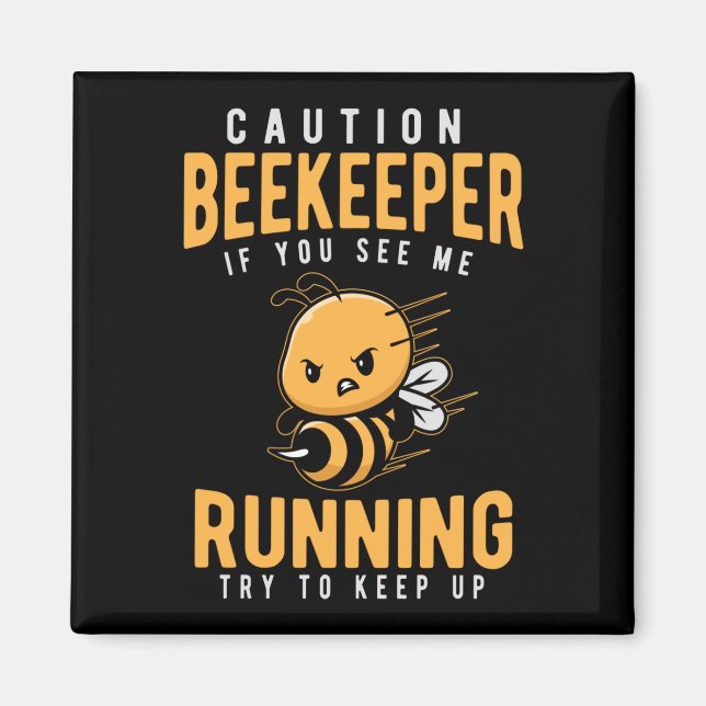 Funny Bebibevarare Joke Bee Humor Magnet (Framsidan)