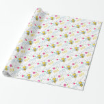 Funny Bee Coola Birthday Presentpapper<br><div class="desc">Bin Coola anpassade Papper julinsvällning. Du kan anpassa den här produkten genom att ändra bildens storlek och placering.</div>