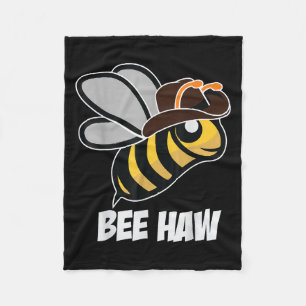 Funny Bee Haw Humla Graphic Cowboy Hat Fleecefilt