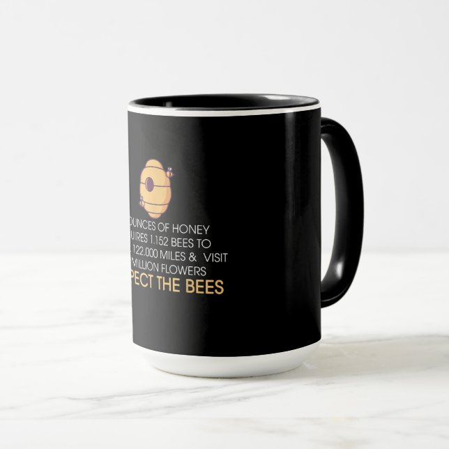 Funny Bee Hive Gift | Honungsbin Älskare-gåvor Mugg (Framsida höger)