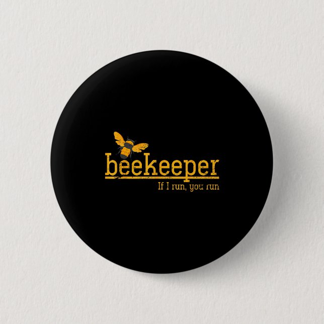 Funny Bee Hive Honey Lover Gift Beekeeper  Knapp (Framsida)