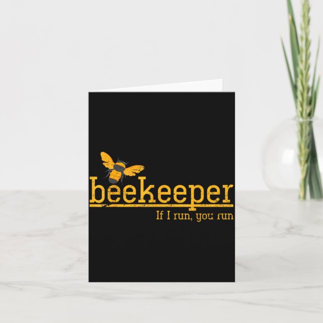 Funny Bee Hive Honey Lover Gift Beekeeper  Kort (Framsida)