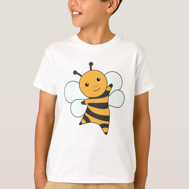Funny Bee honey Bees Queen Cute Animals T Shirt (Framsida)