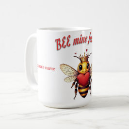 Funny Bee Pun Valentine  Kaffemugg