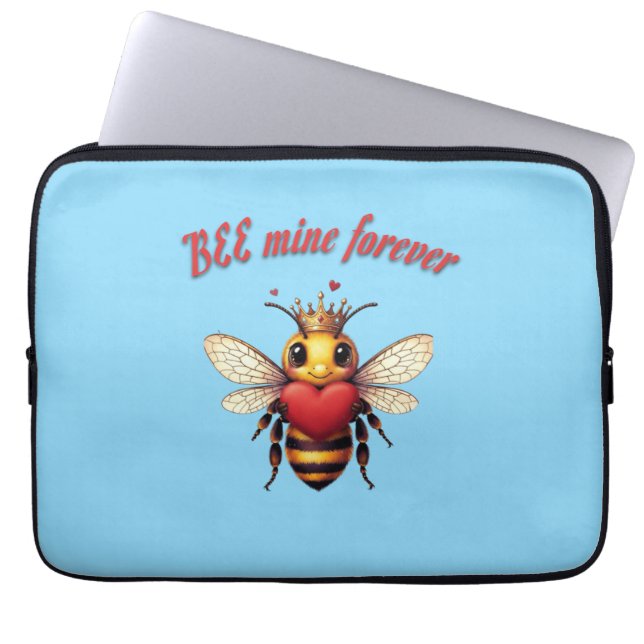 Funny Bee Pun Valentine  Laptop Fodral (Framsidan)