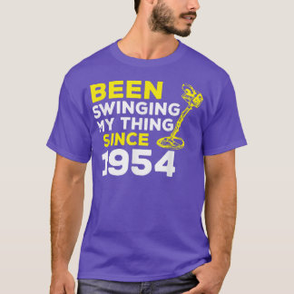 Funny Been Swinging My Thing Since 1954 Metal Dete T Shirt