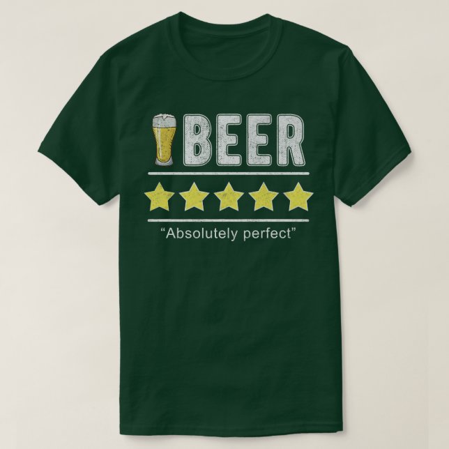 Funny Beer, absolut Perfekt-funny granskningsöl  T Shirt (Design framsida)