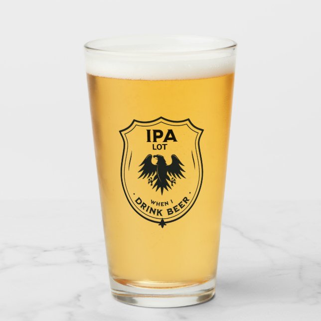 Funny Beer Älskare Glaskopp (Framsida fylld)