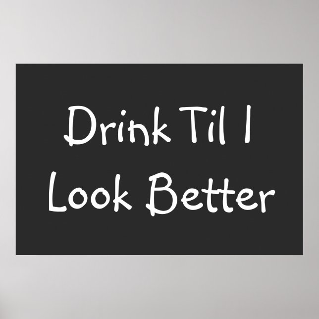 Funny Beer Berömd Ord Poster (Framsidan)