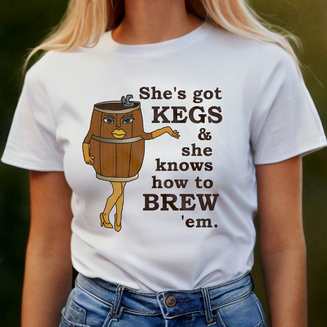 Funny Beer Brewer Kegs Woman Tröja (Skapare uppladdad)