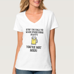 Funny Beer citerar Alcohol Humor T Shirt