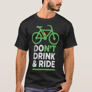 Funny Beer dricker inte Ride Mountain Bike T Shirt