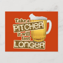 Funny Beer Drinking Humor Vykort