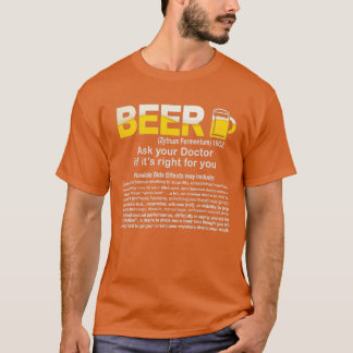 Funny Beer Fråga Doktor om högerna Funny Gift T Shirt