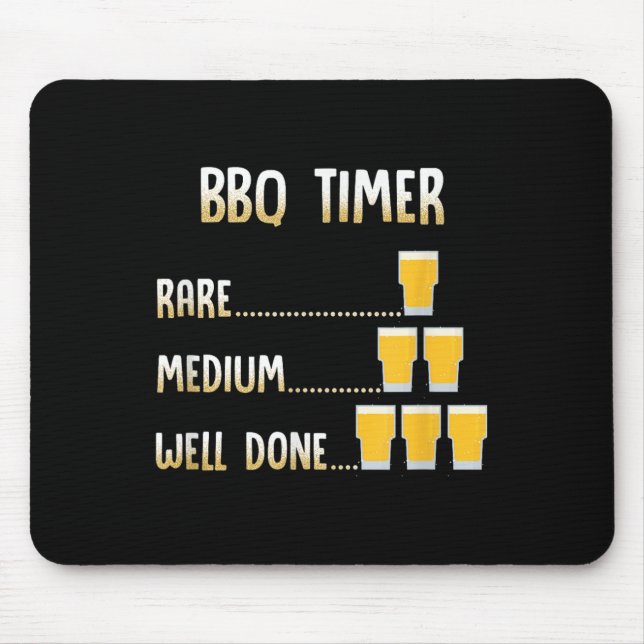 Funny Beer Grilling Bbq Timer Musmatta (Framsidan)