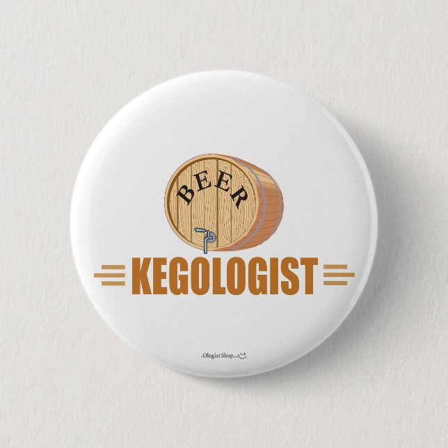 Funny Beer Keg Knapp (Framsida)