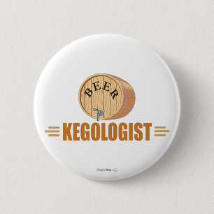 Funny Beer Keg Knapp