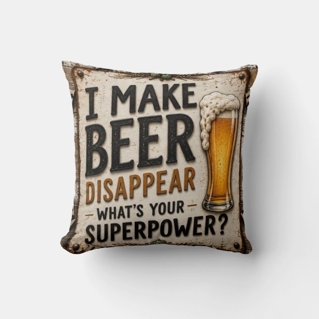Funny Beer  Kudde (Framsida)