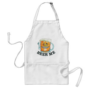 Funny Beer Me Tecknad Mugg Förkläde