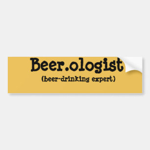Funny Beer.olog Bumper Sticker Bildekal