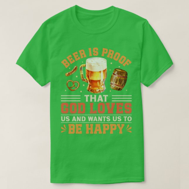 Funny Beer Ord T Shirt (Design framsida)