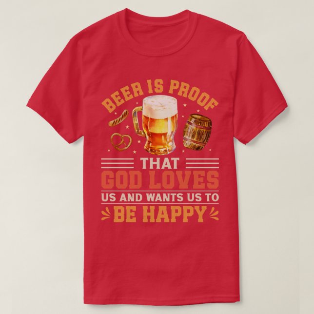 Funny Beer Ord T Shirt (Design framsida)