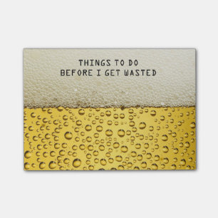 Funny Beer Post-it® Notes Post-it Block