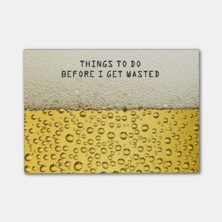 Funny Beer Post-it® Notes Post-it Block